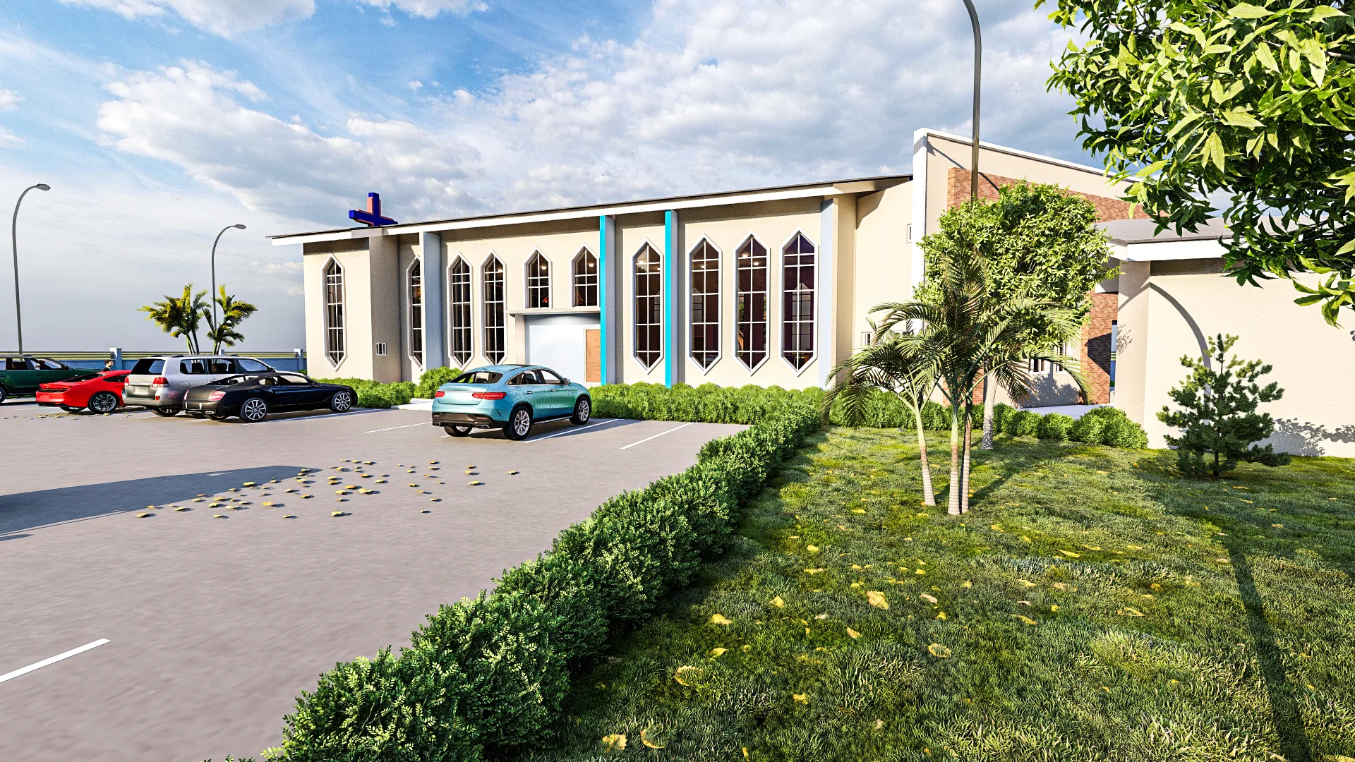 Institutional building with arched facade by Innovarch architects Nigeria
